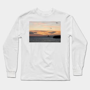 Early birds over St Mary's Island Long Sleeve T-Shirt